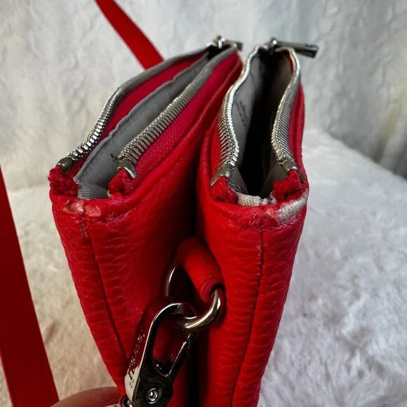 THIRTY-ONE Jewell Street Style Purse Coral Kisses Pebble Crossbody Clutch - Picture 7 of 9